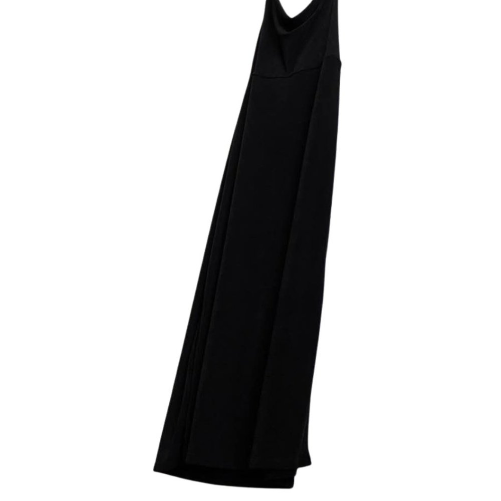 Free People Intimately Black Cowl Neck Strappy Back Maxi Dress Small Slit - Picture 7 of 10